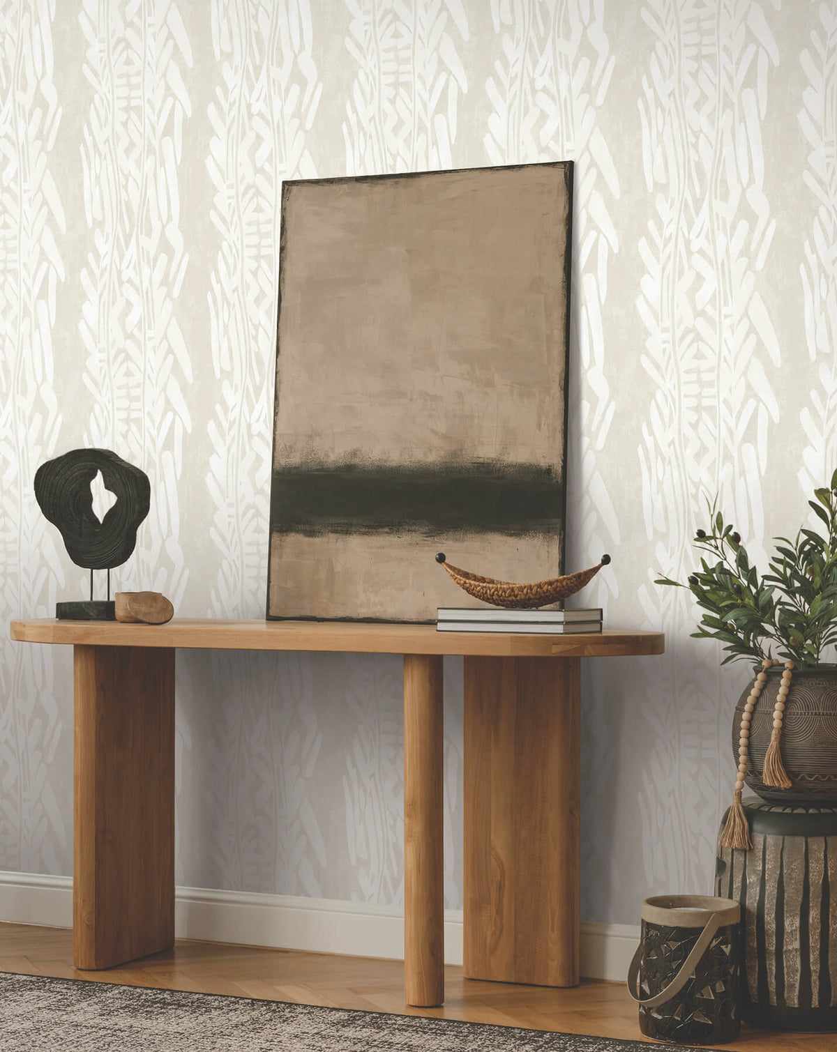Ronald Redding Tea Garden Timira Wallpaper - Beige