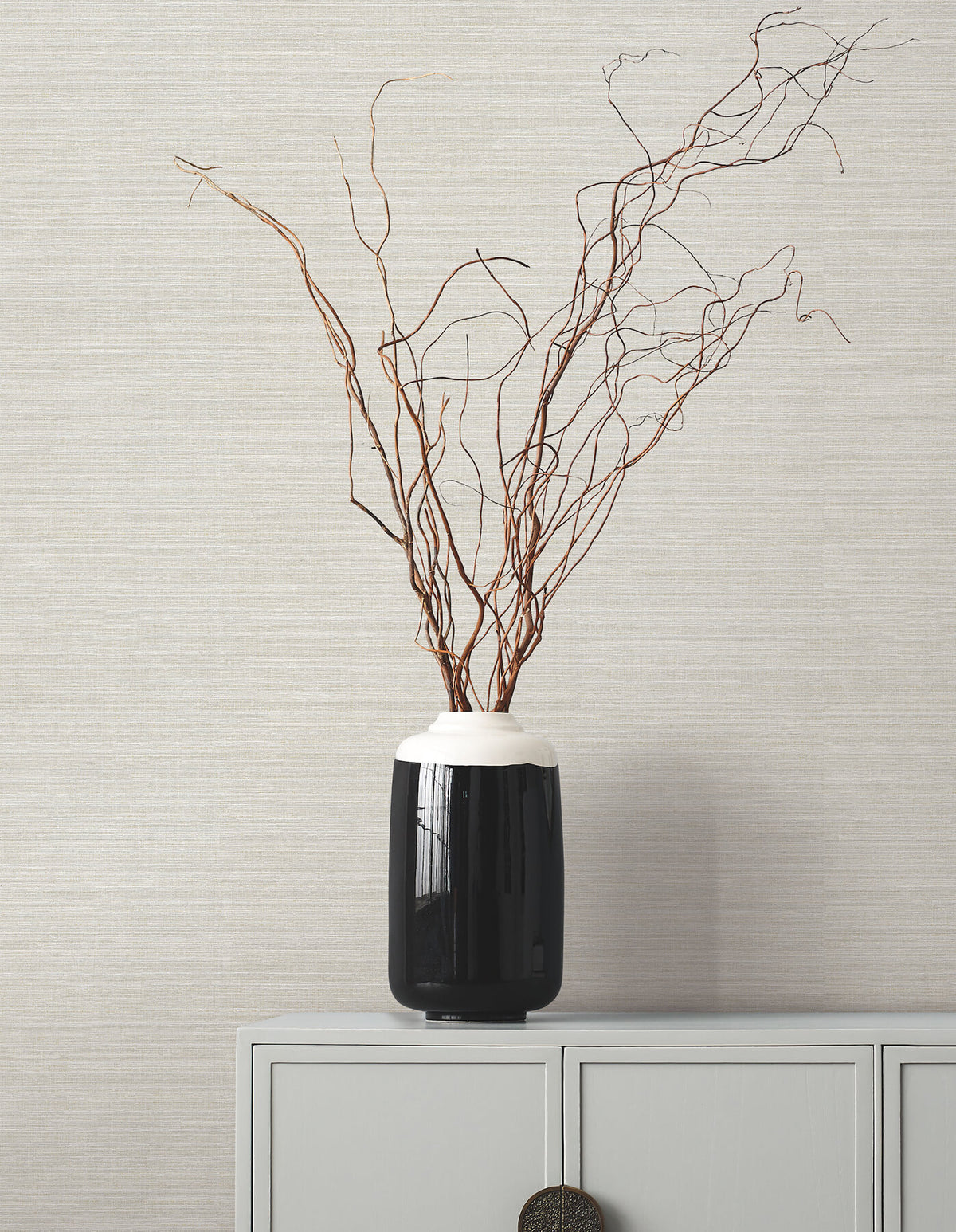Ronald Redding Tea Garden Amyra Silk Wallpaper - White
