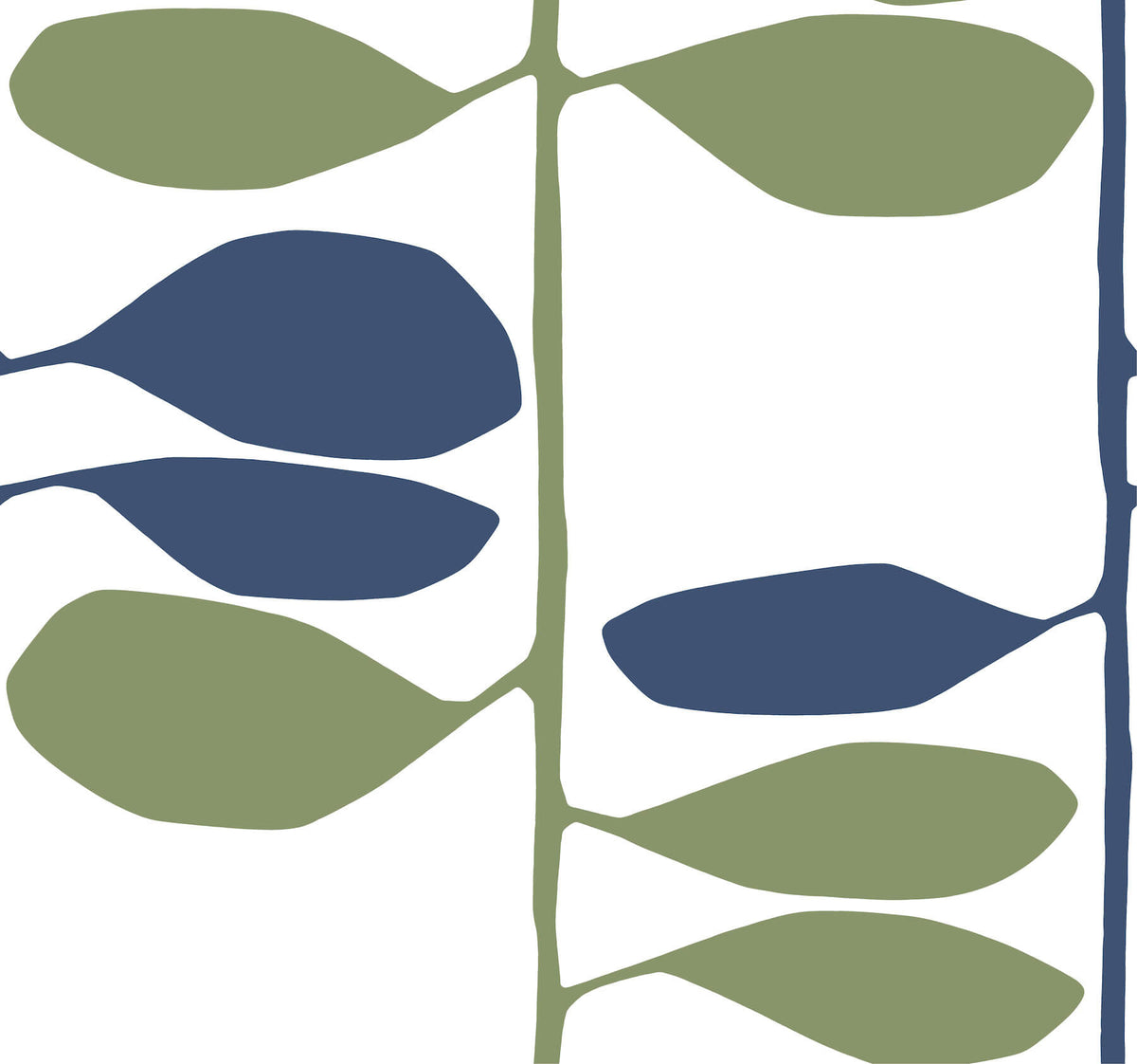 York Artisan Studio Sculpted Vines Wallpaper - Alpine & Ultramarine