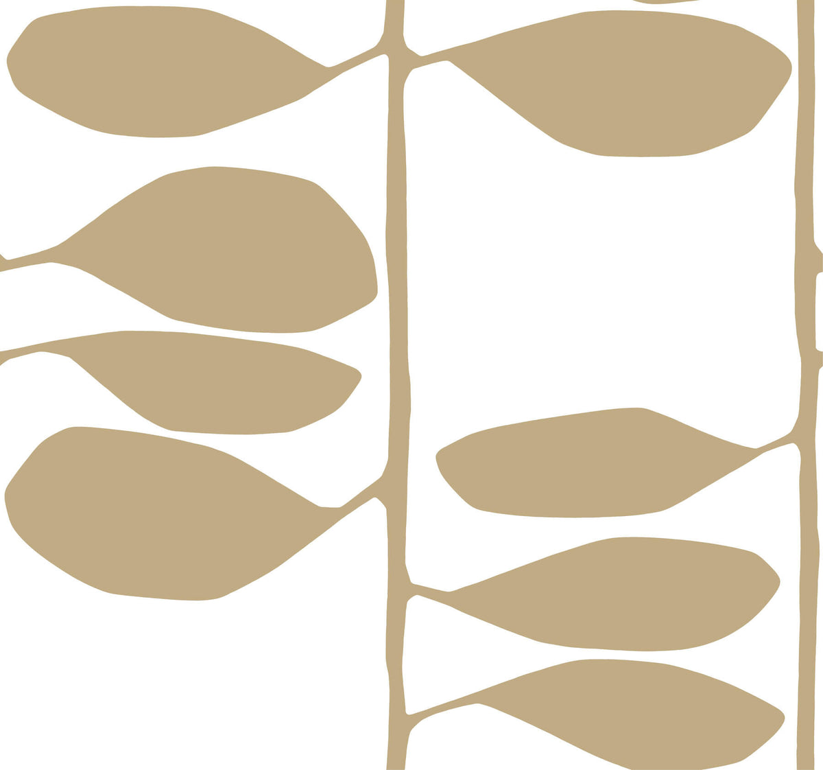 York Artisan Studio Sculpted Vines Wallpaper Sample - Gold