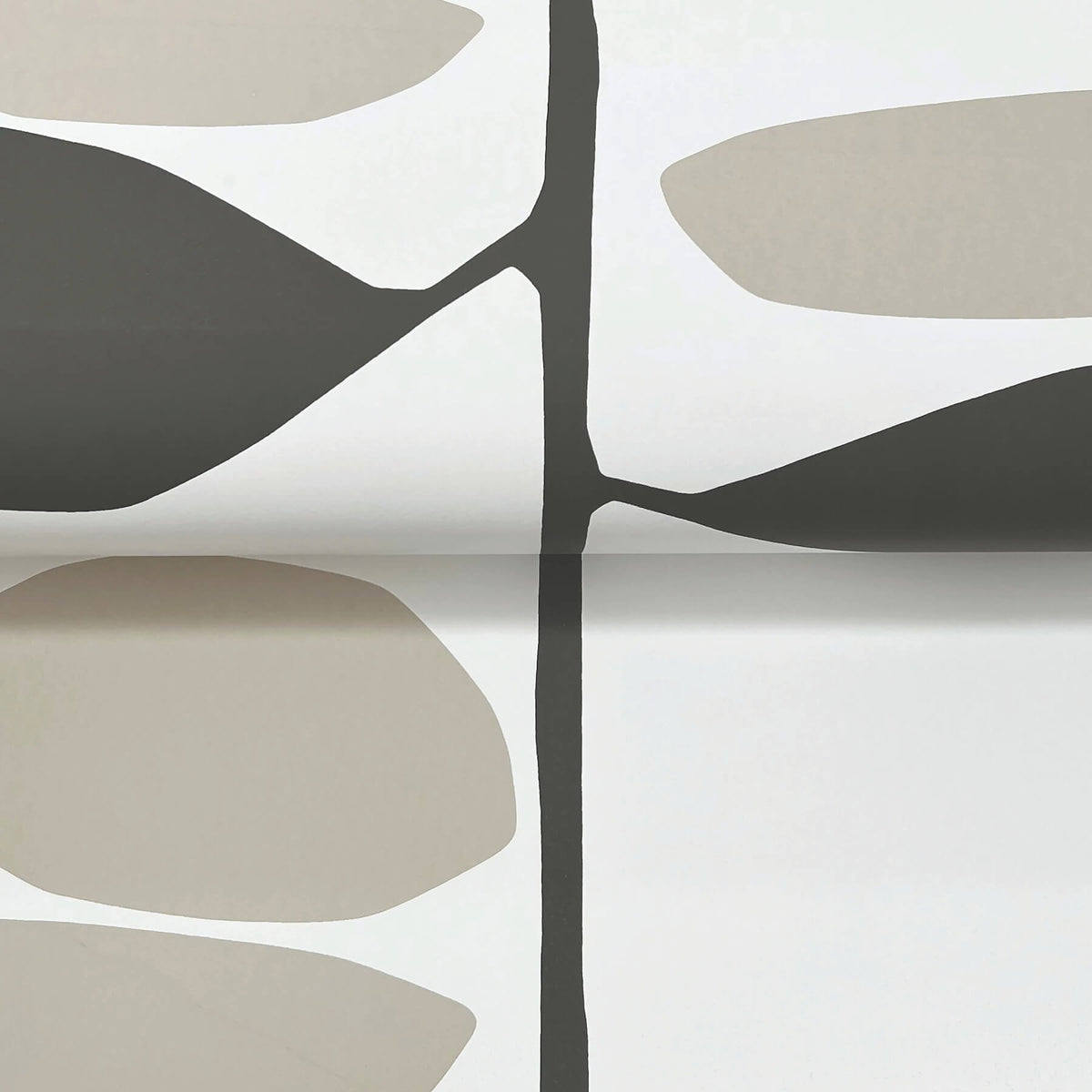 York Artisan Studio Sculpted Vines Wallpaper - Carbon & Linen