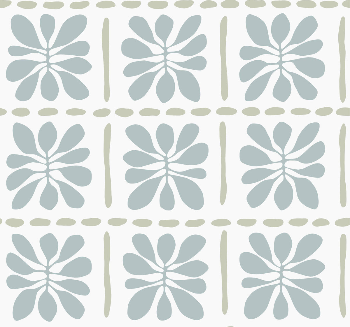 York Artisan Studio Mimosa Fleur Wallpaper - Mineral