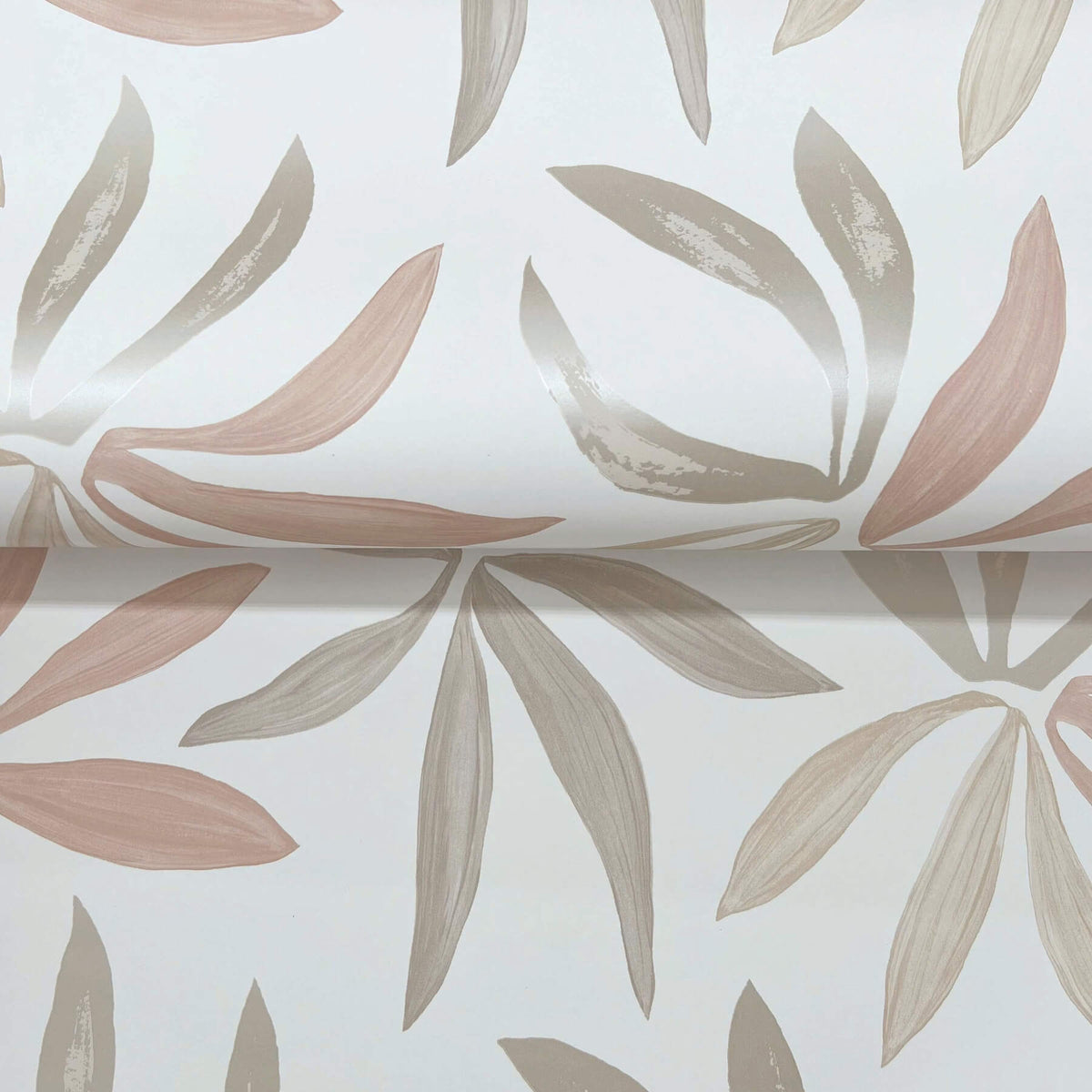 York Artisan Studio Little Garden Wallpaper Sample - Nude & Blush
