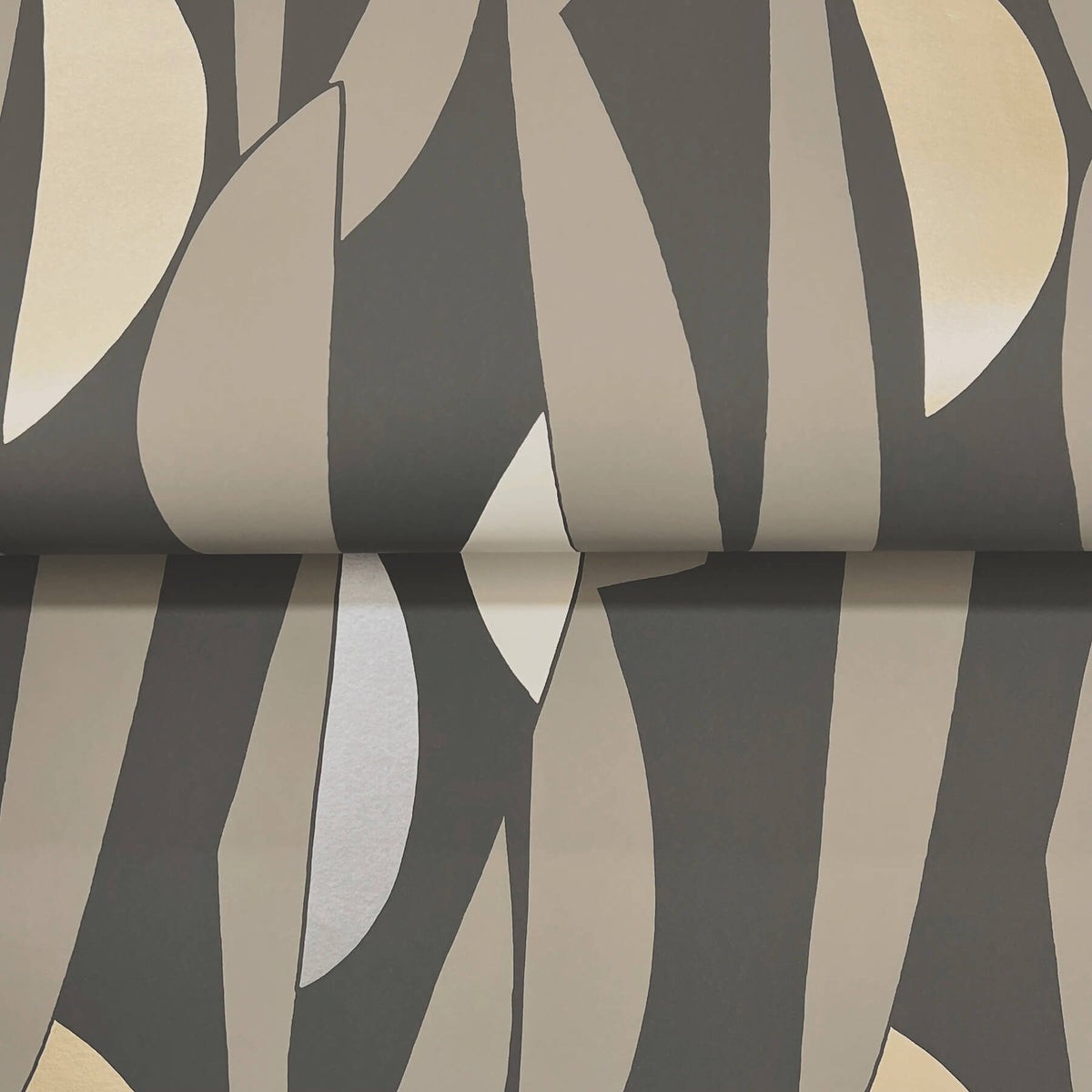 York Artisan Studio Balance Wallpaper Sample - Carbon & Graphite