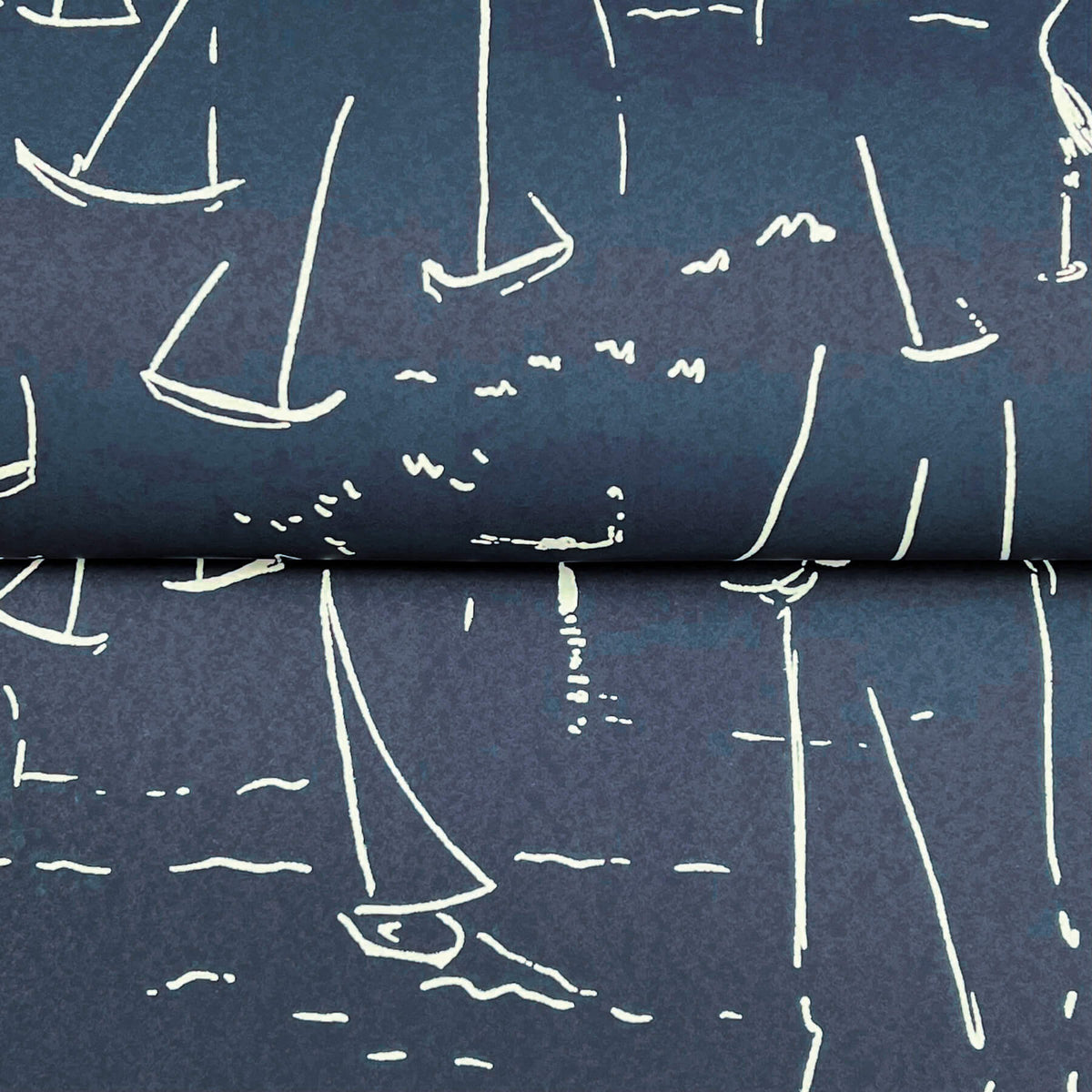 York Artisan Studio Vermillion Coast Wallpaper Sample - Ultramarine