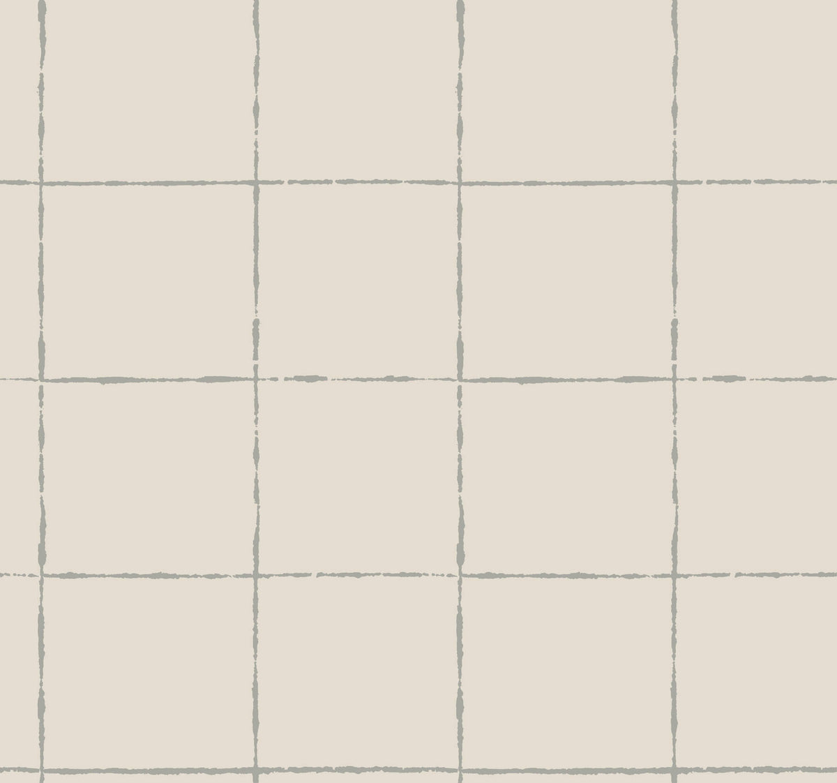 York Artisan Studio La Vitre Plaid Wallpaper Sample - Lichen Grey