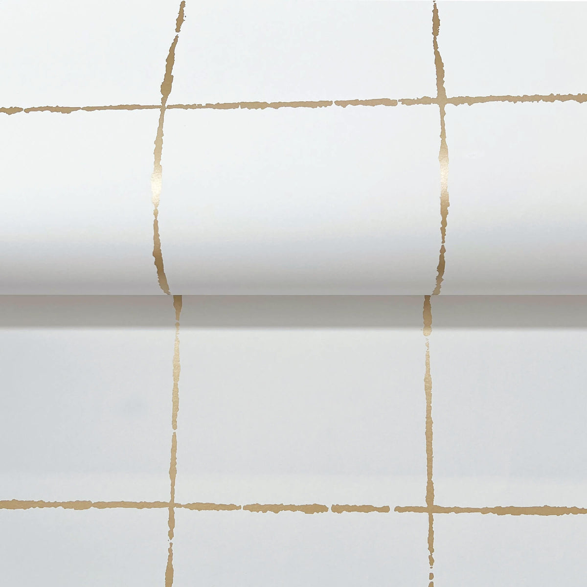 York Artisan Studio La Vitre Plaid Wallpaper Sample - Gold