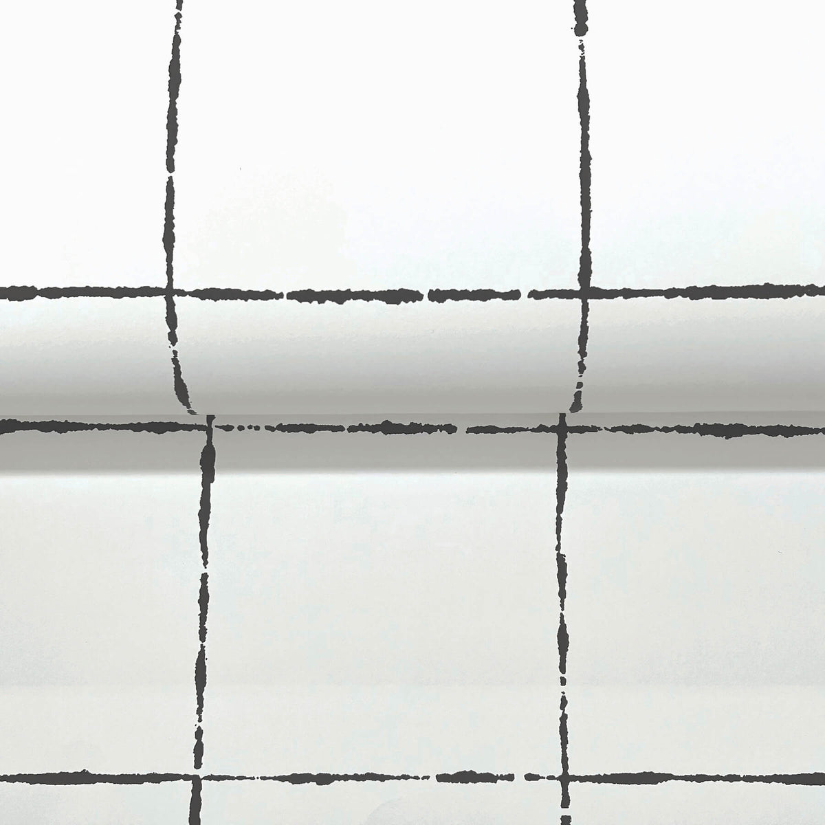 York Artisan Studio La Vitre Plaid Wallpaper Sample - Carbon Black