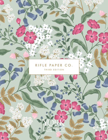 Rifle Paper Co. Third Edition Colette Peel & Stick Wallpaper - Blue & Green