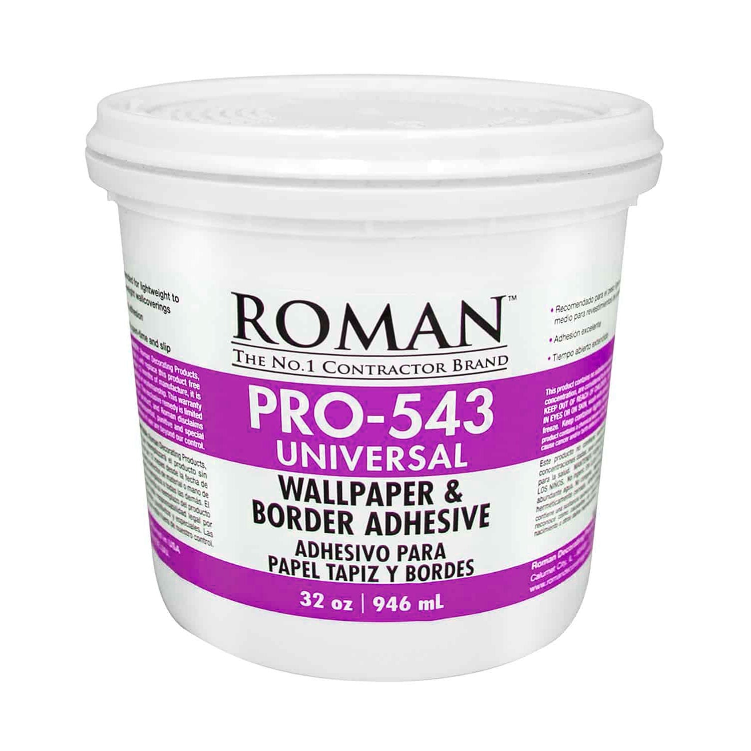 Roman PRO-543 Lightweight Wallpaper & Border Paste 32 oz – US Wall Decor