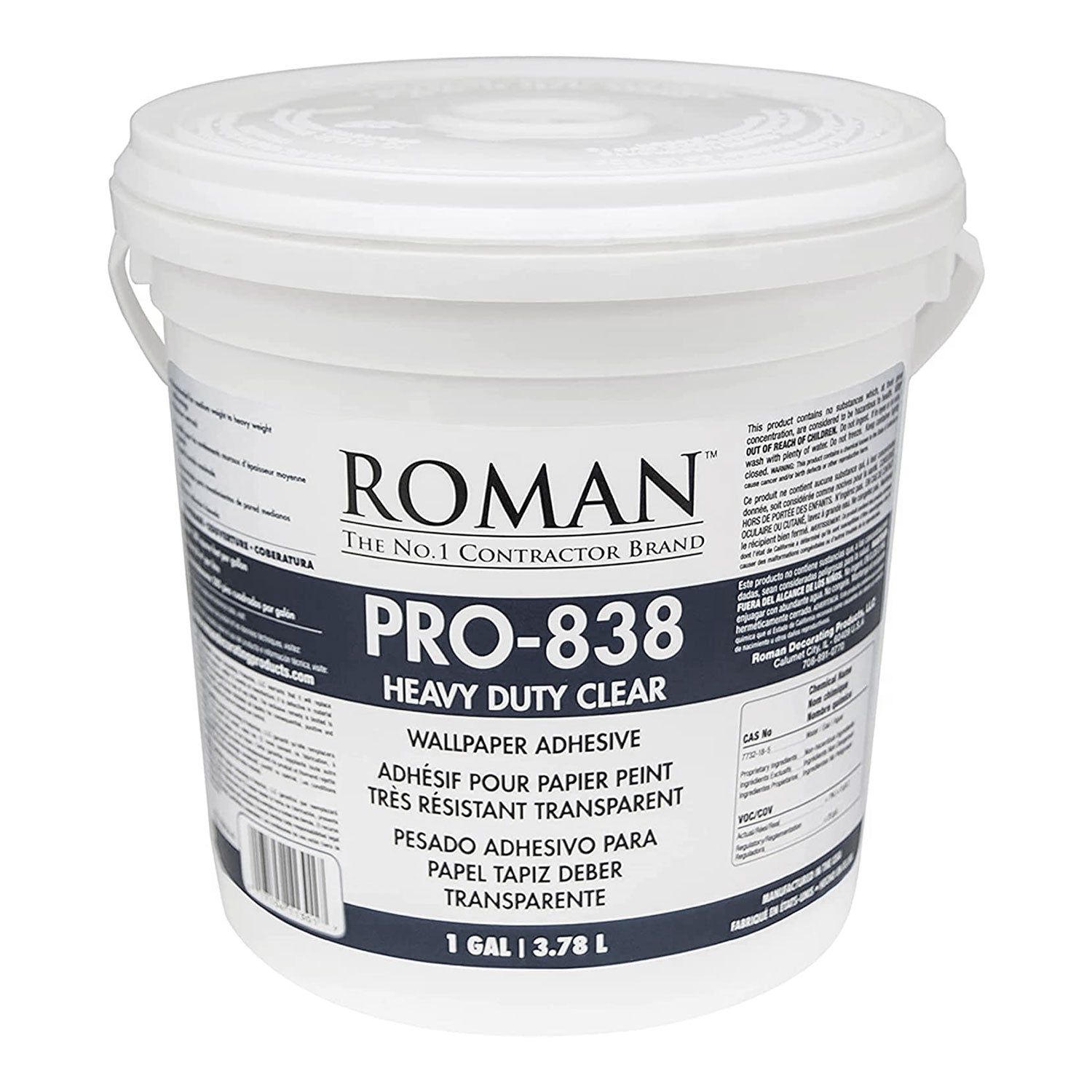 Roman PRO-838 Heavy Duty Clear Wallpaper Paste 32 oz – US Wall Decor