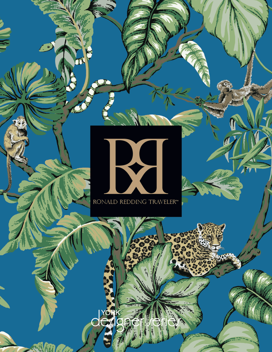Ronald Redding Traveler Jungle Cat Wallpaper - Beige