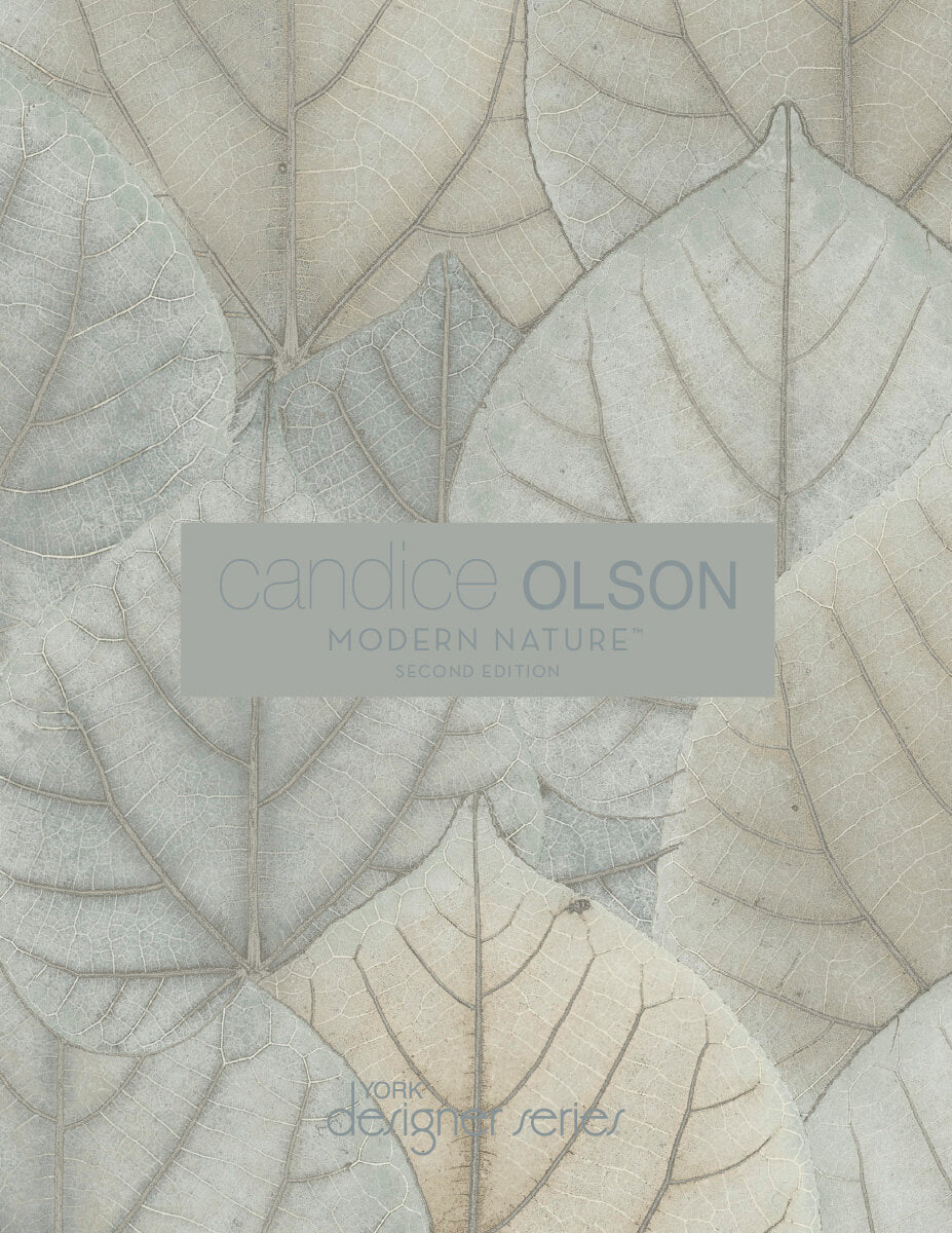 Candice Olson Modern Nature Interlock Wallpaper - Dark Taupe