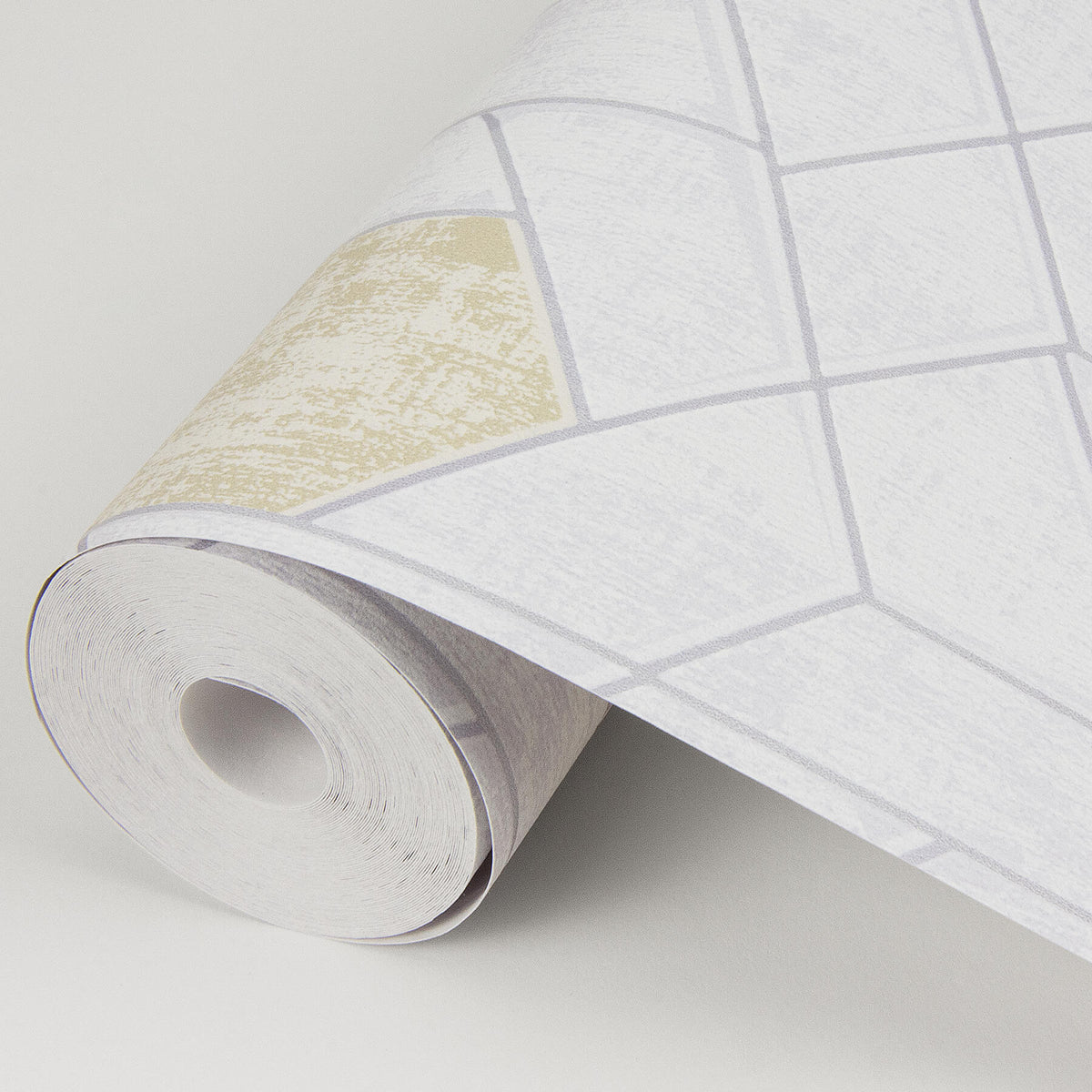 Scott Living Granada Geometric Wallpaper - Silver