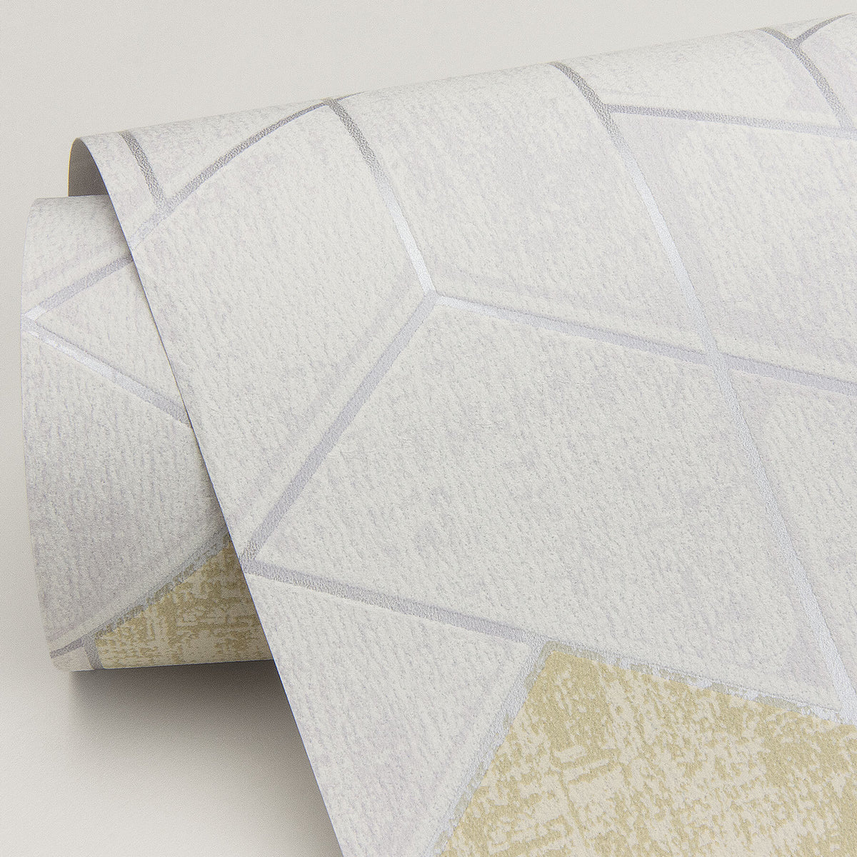 Scott Living Granada Geometric Wallpaper - Silver