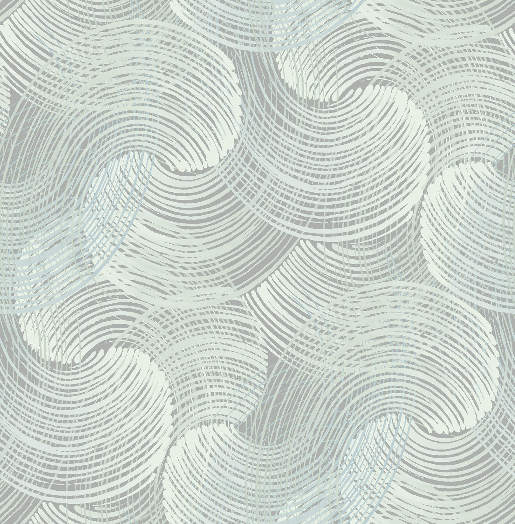 Scott Living 2964-25905 Karson Blue Swirling Geometric Wallpaper