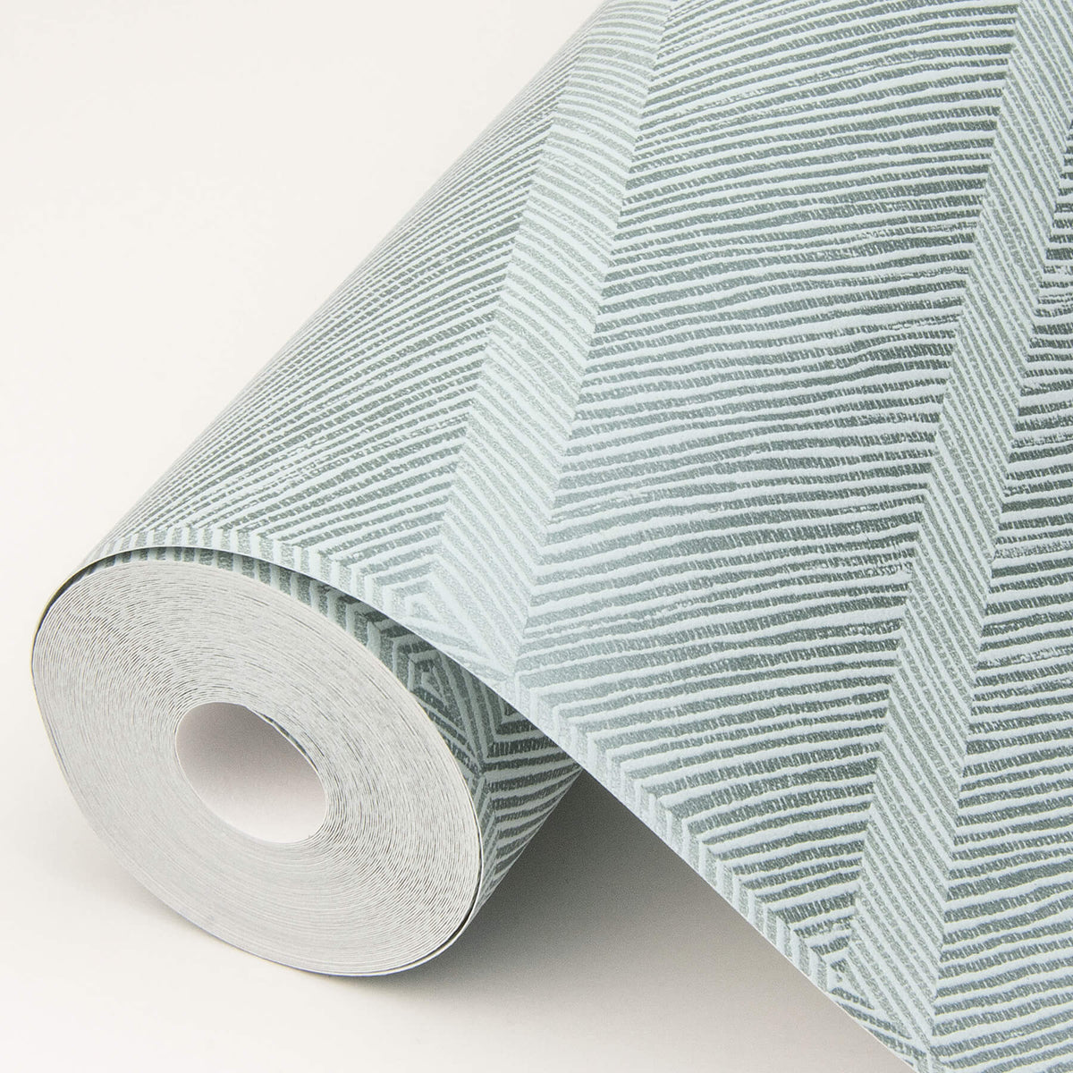 Scott Living Aspen Chevron Wallpaper Sample - Aqua