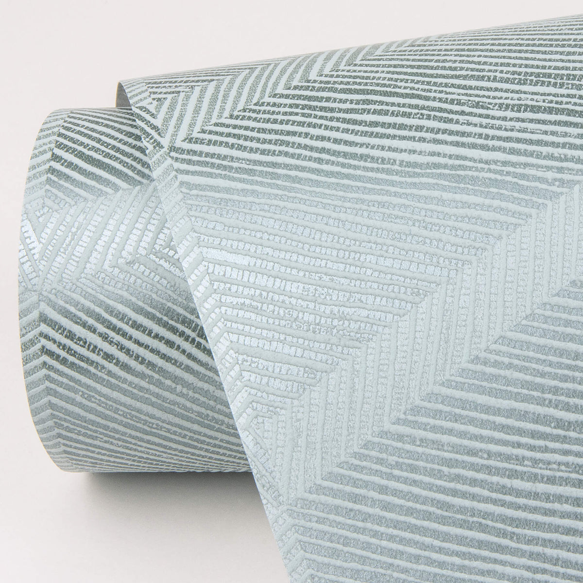 Scott Living Aspen Chevron Wallpaper Sample - Aqua