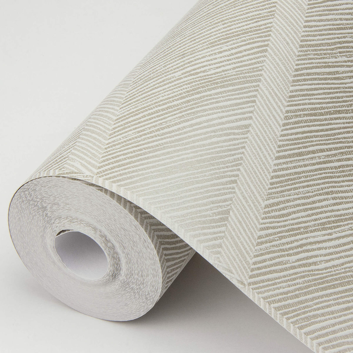 Scott Living Aspen Chevron Wallpaper - Champagne