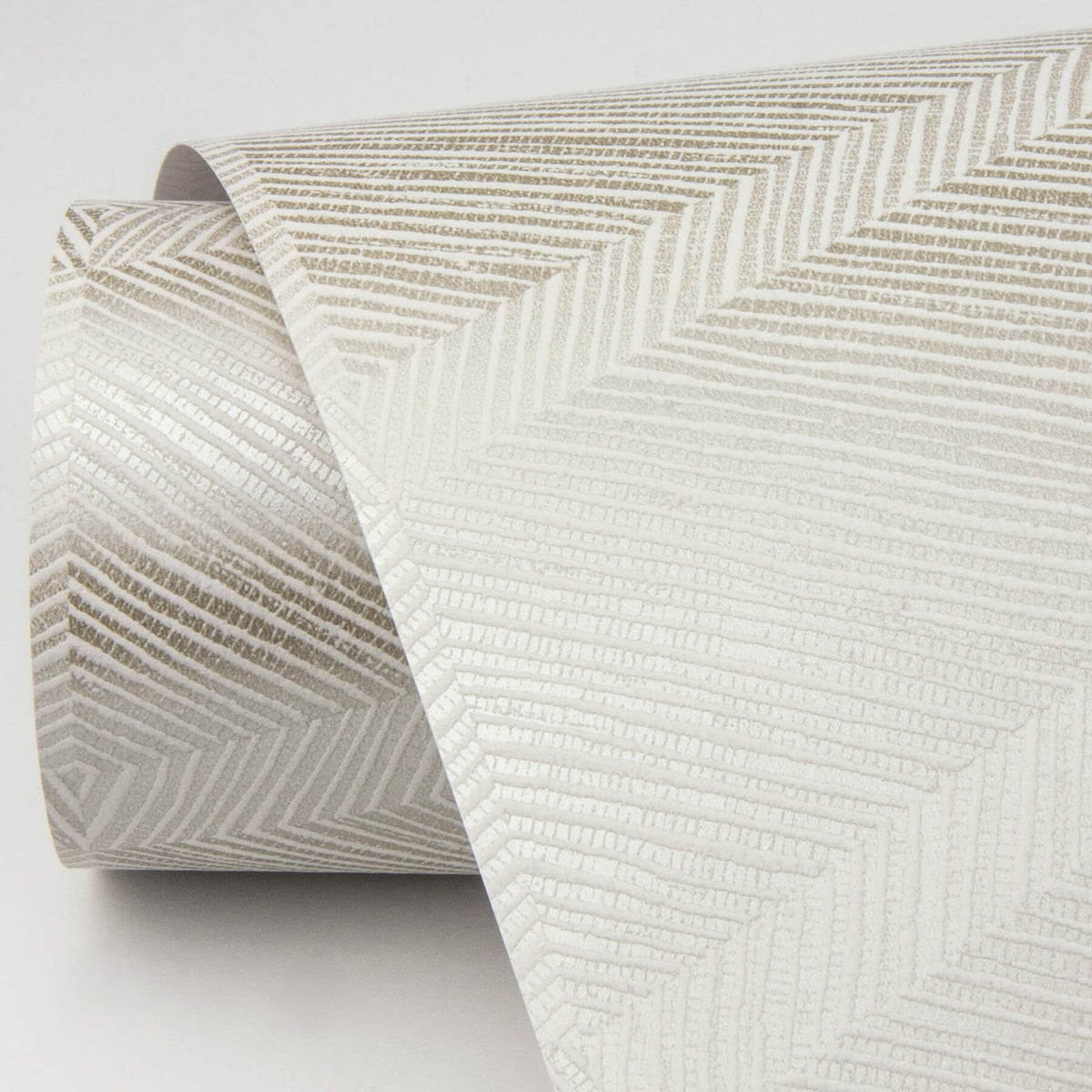 Scott Living Aspen Chevron Wallpaper - Champagne