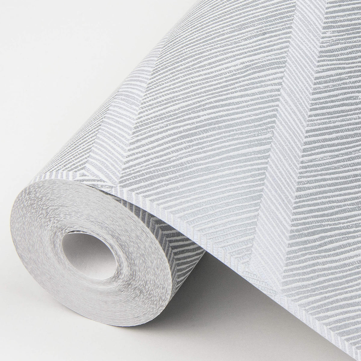 Scott Living Aspen Chevron Wallpaper - Grey