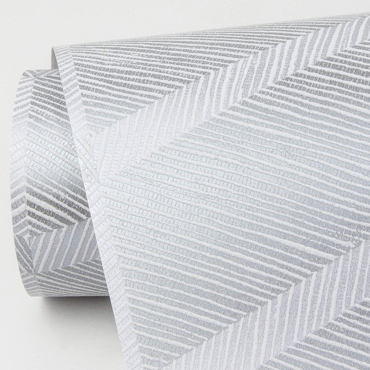 Scott Living Aspen Chevron Wallpaper - Grey