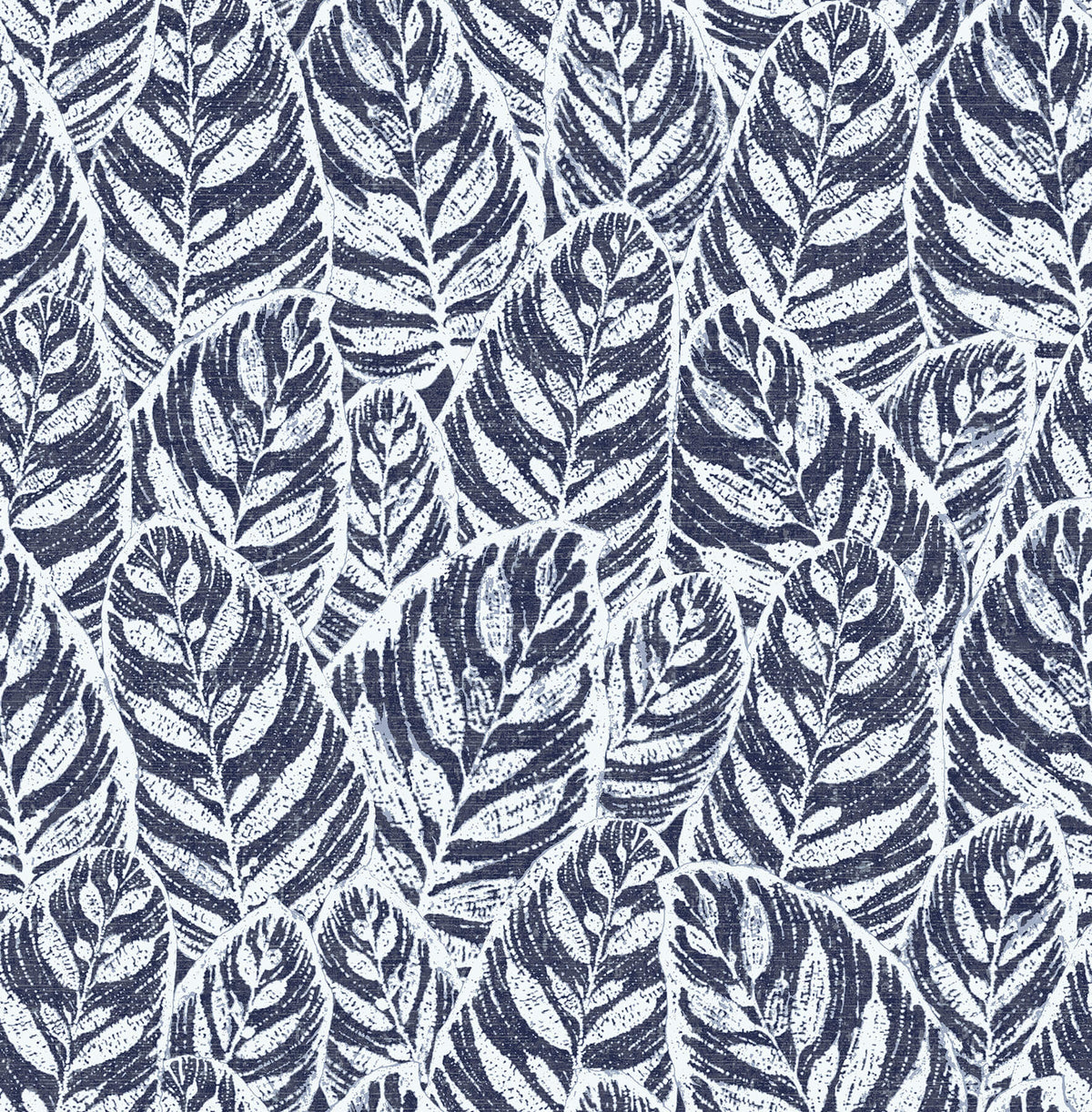 Scott Living Del Mar Botanical Wallpaper - Indigo Blue