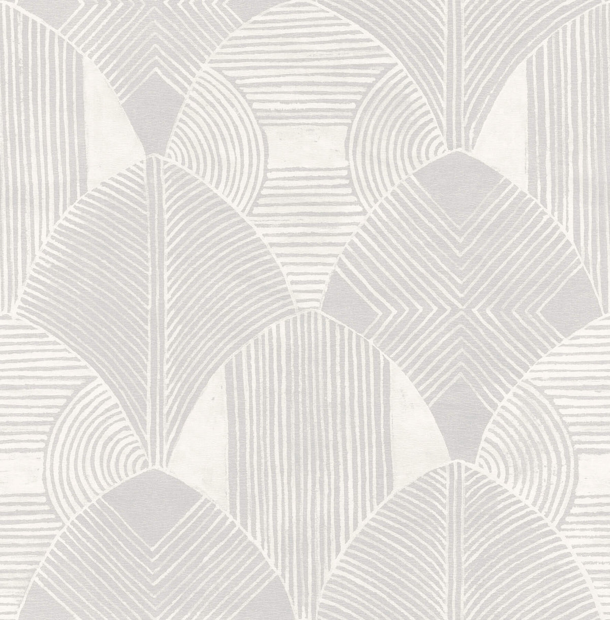 Scott Living Westport Geometric Wallpaper - Dove White