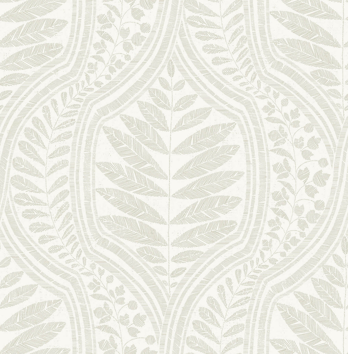 Scott Living Juno Ogee Wallpaper - Beige