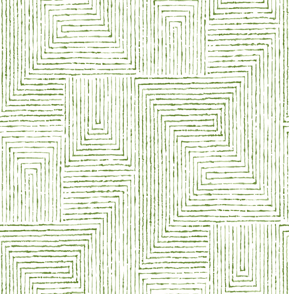 Scott Living Merritt Geometric Wallpaper - Green