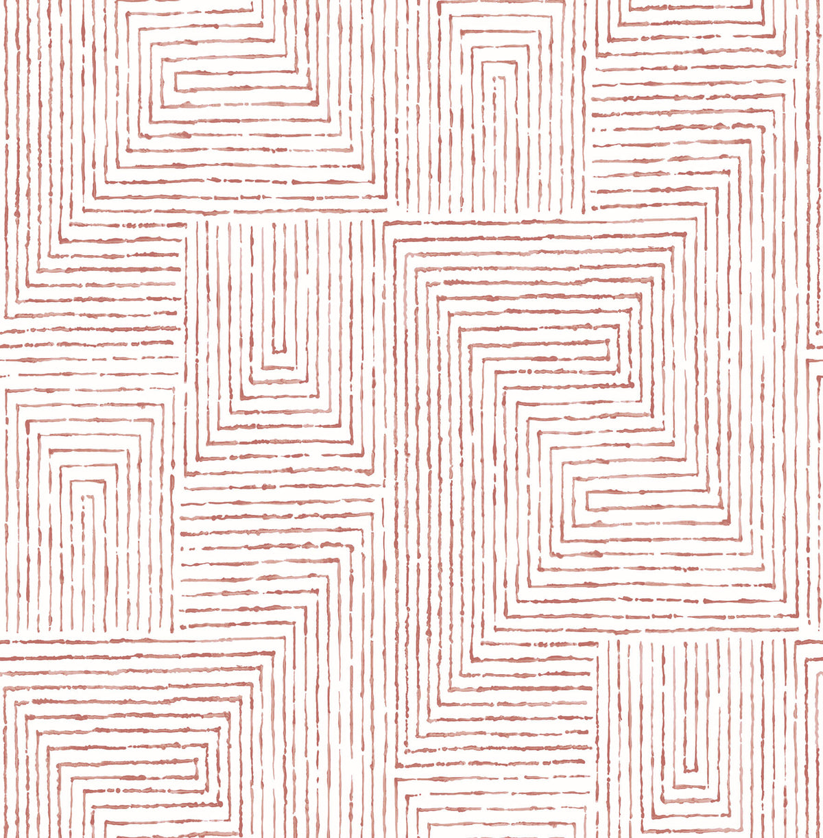Scott Living Merritt Geometric Wallpaper - Red