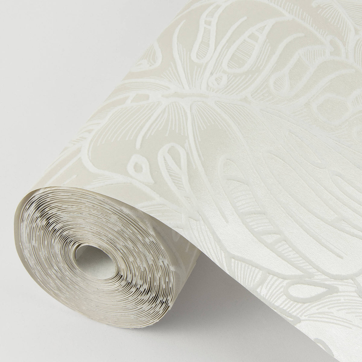 Scott Living Balboa Botanical Wallpaper - White