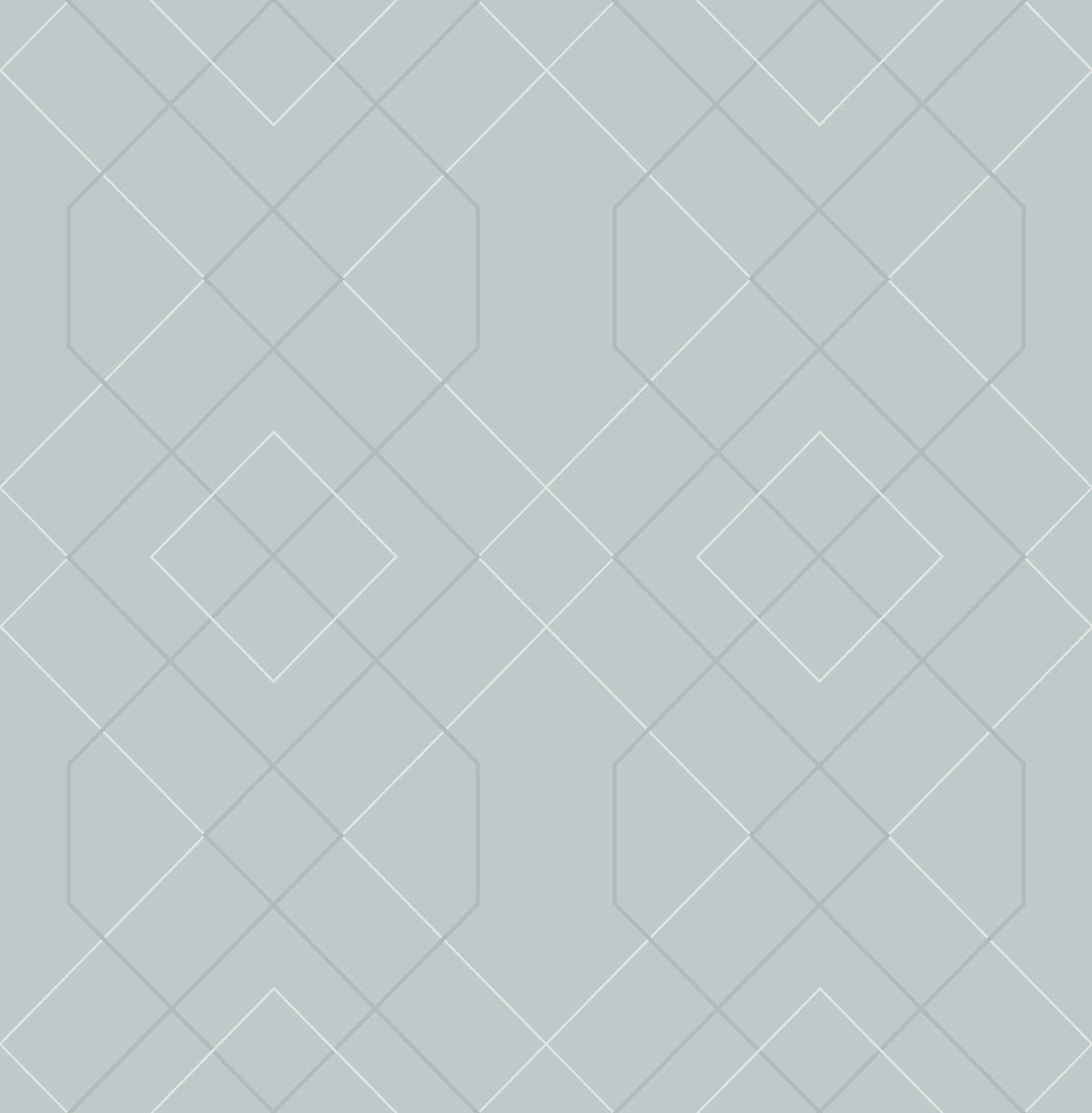 Scott Living Ballard Geometric Wallpaper - Light Blue