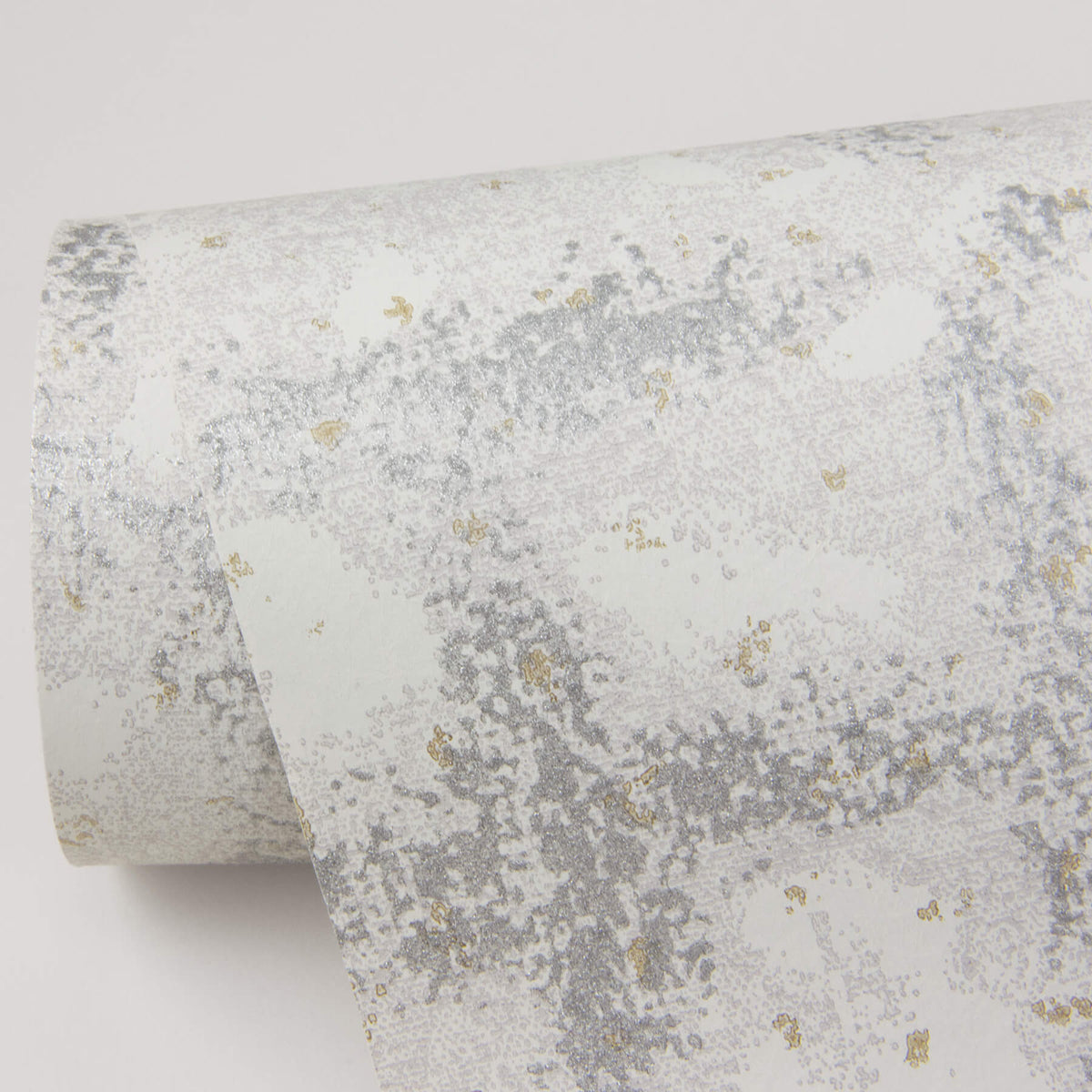 Scott Living Shea Distressed Geometric Wallpaper Sample - Light Grey