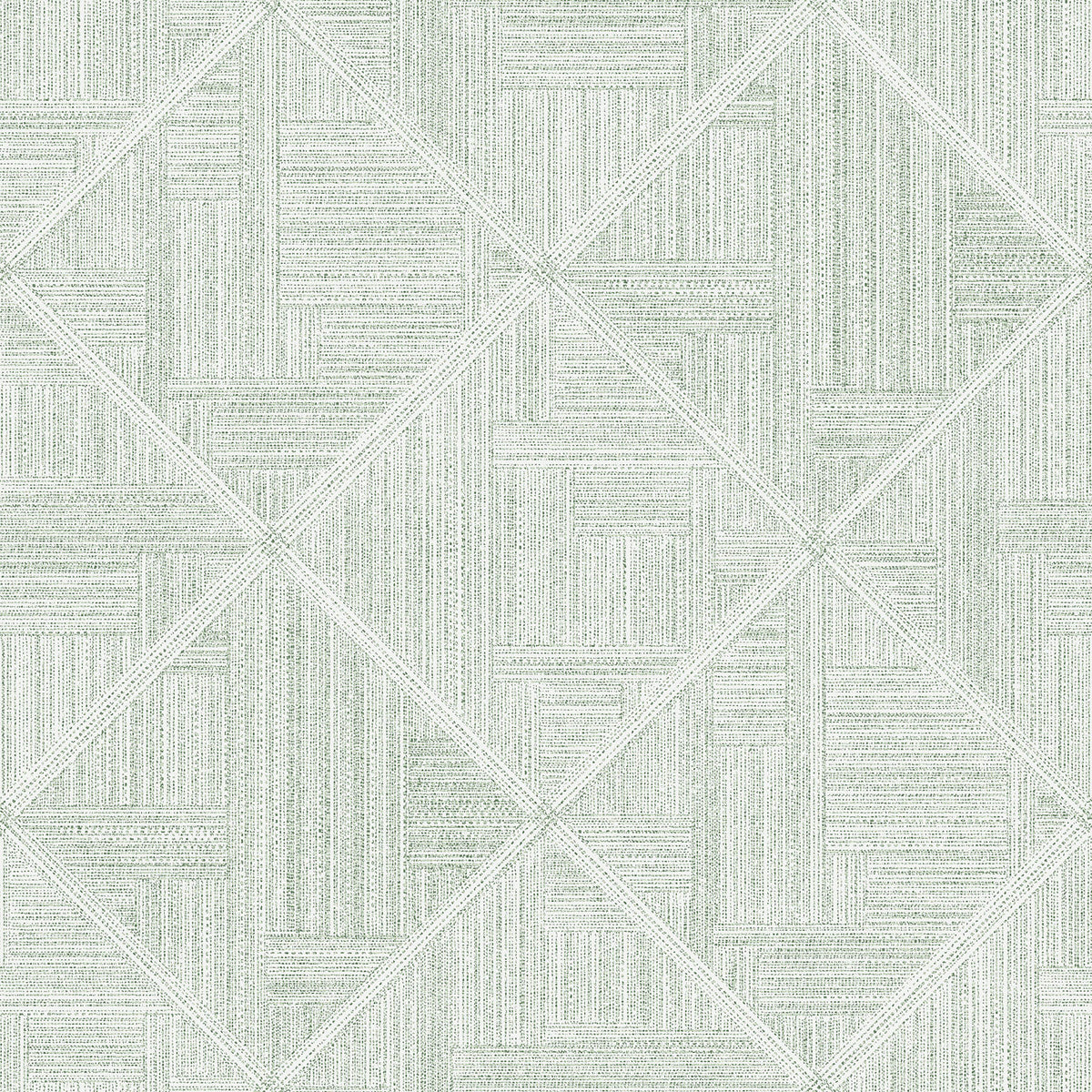 Scott Living Cade Geometric Wallpaper - Green