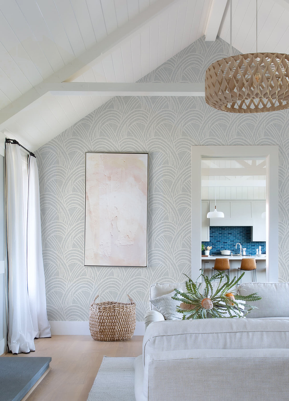 Scott Living Farrah Geometric Wallpaper - Gray