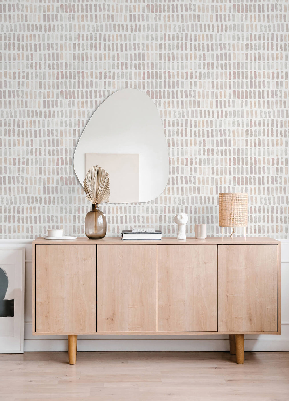 Scott Living Brynne Watercolor Wallpaper Sample - Blush