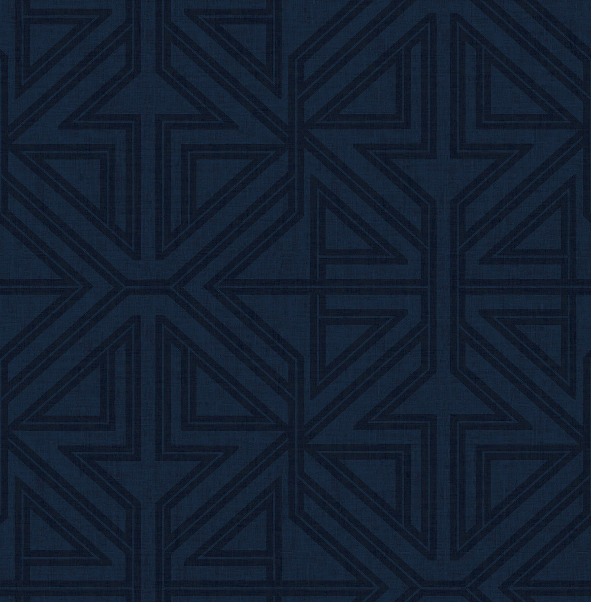 Scott Living Kachel Geometric Wallpaper - Indigo Blue
