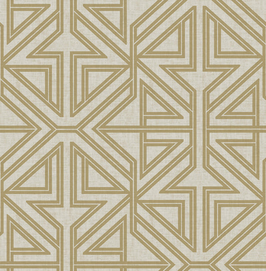 Scott Living II Kachel Geometric Wallpaper - Gold