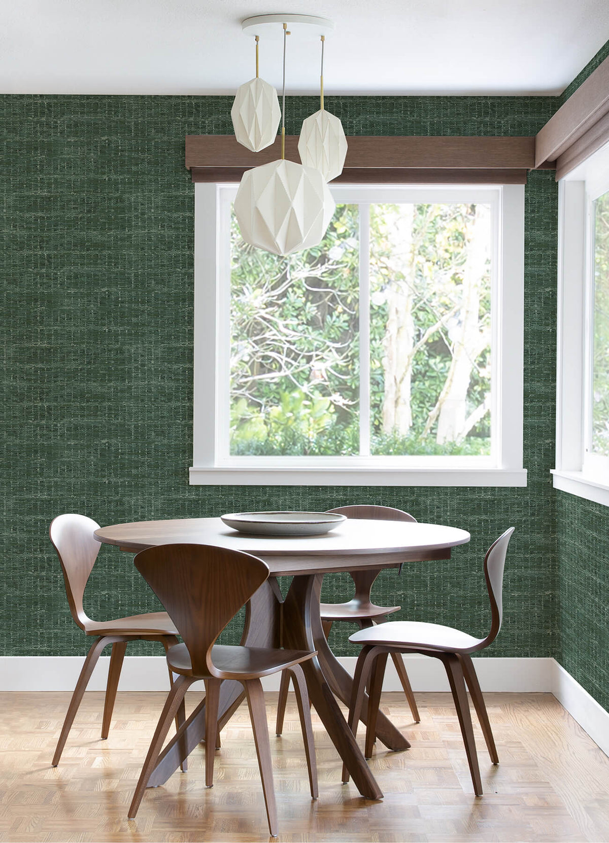 Scott Living Samos Texture Wallpaper Sample - Green