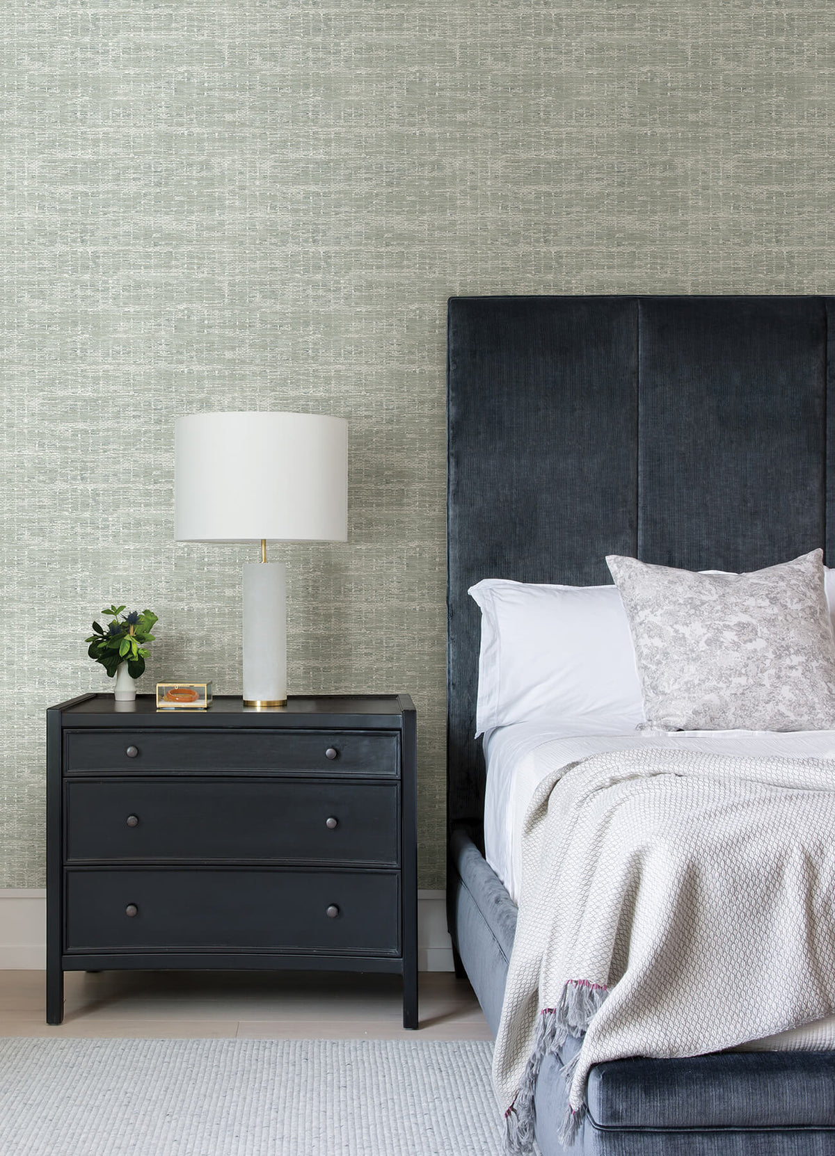 Scott Living Samos Texture Wallpaper - Sage Green