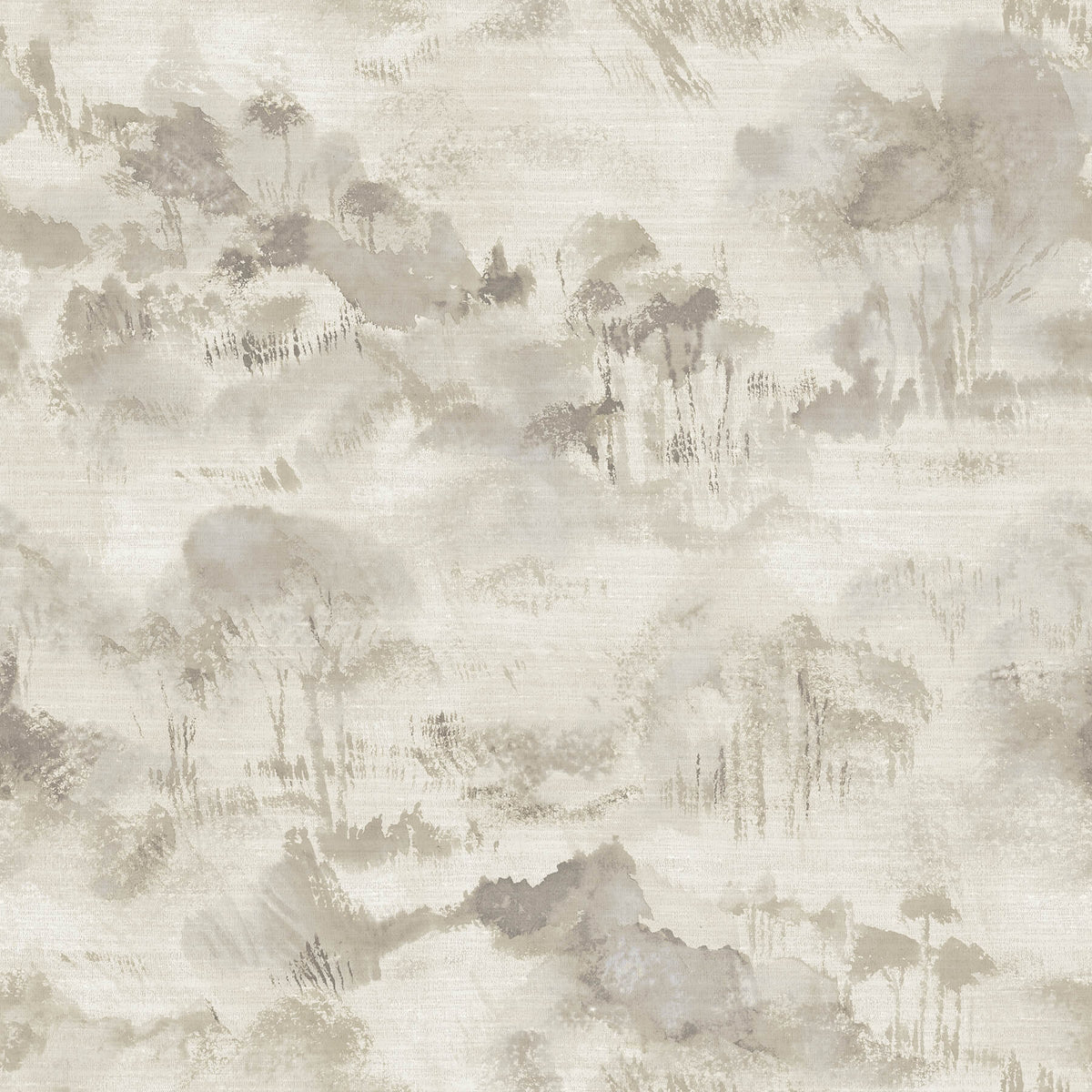 Scott Living Nara Toile Wallpaper Sample - Taupe