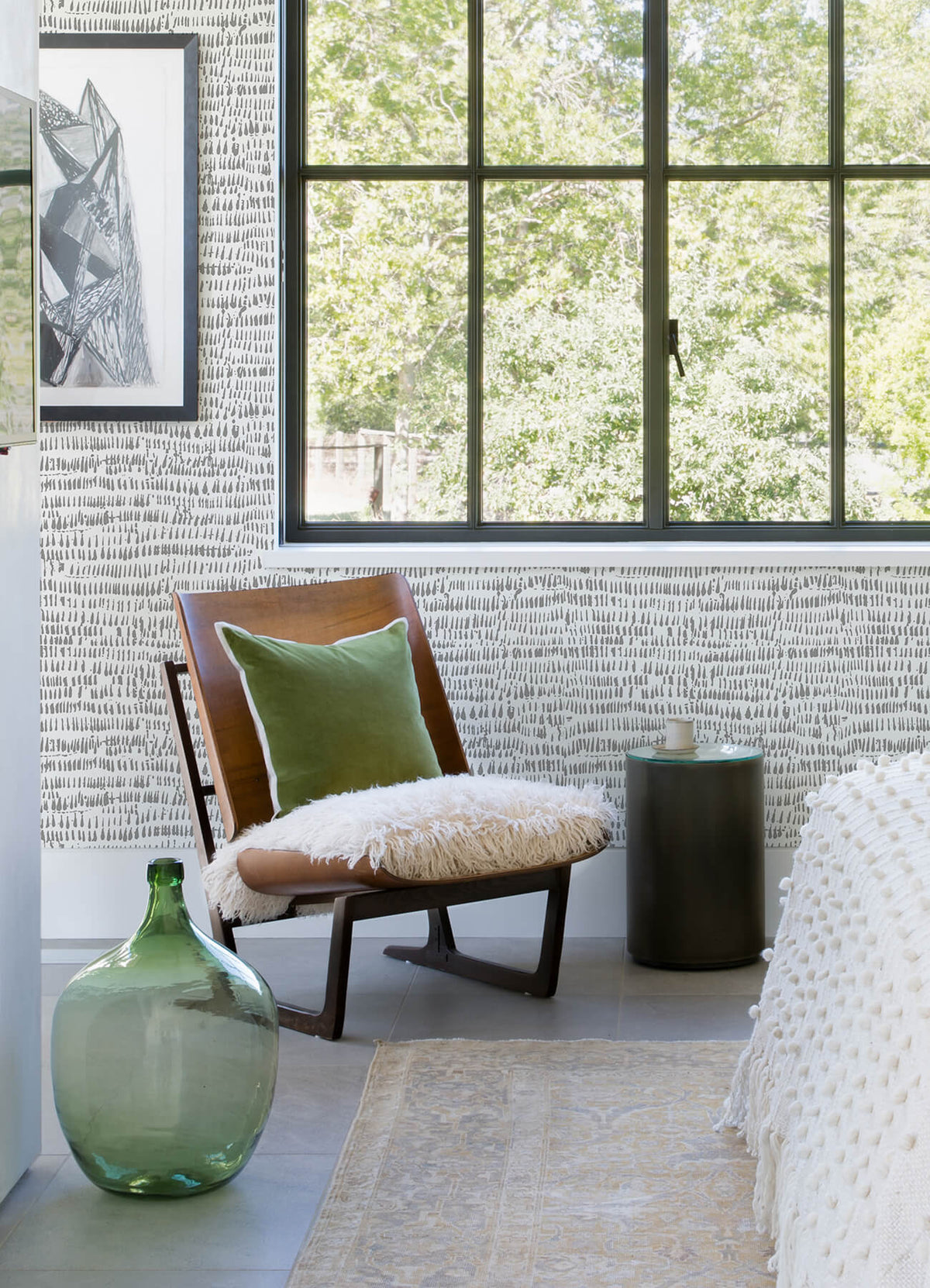 A-Street Prints Happy Runes Brushstrokes Wallpaper - Gray