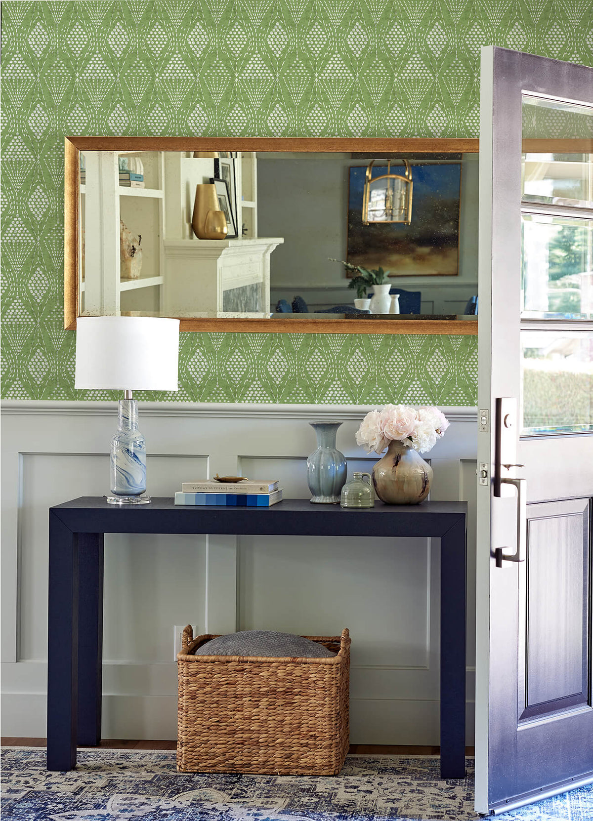 A-Street Prints Happy Grady Geometric Wallpaper - Green