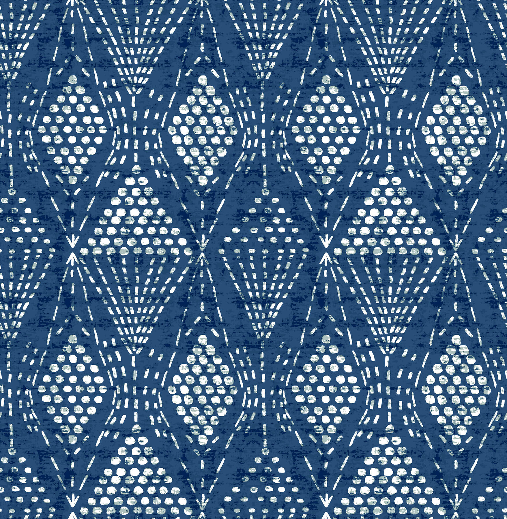 blue geometric pattern fabric