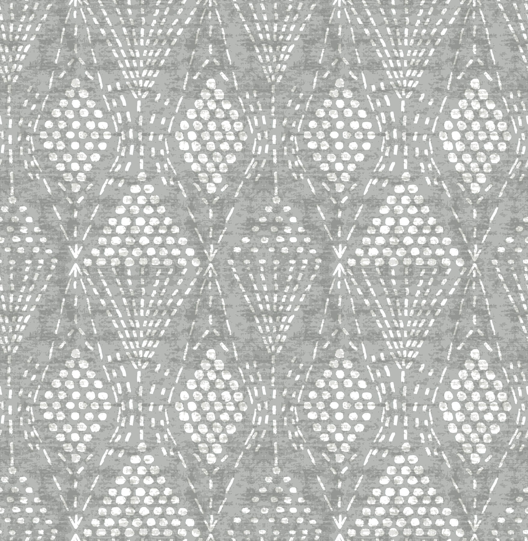 A-Street Prints Happy Grady Geometric Wallpaper - Grey