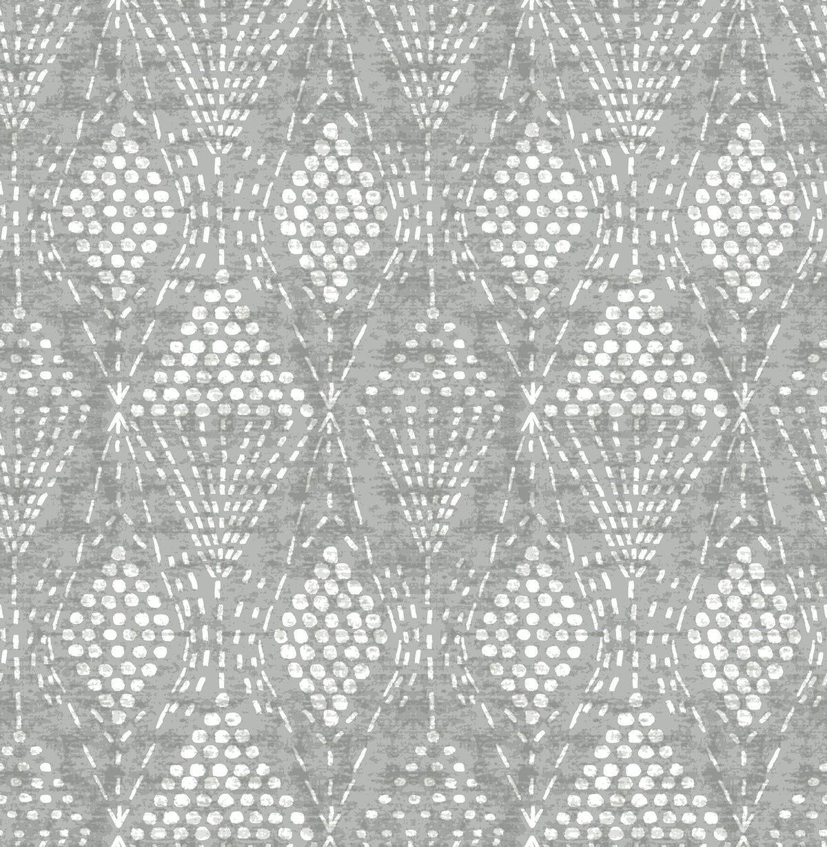 A-Street Prints Happy Grady Geometric Wallpaper - Grey
