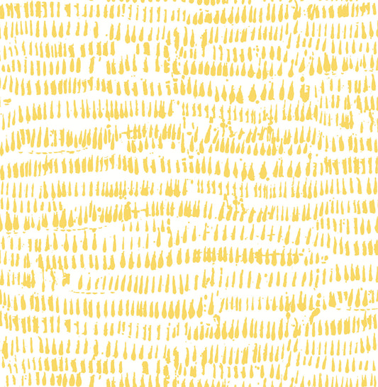 A-Street Prints Happy Runes Brushstrokes Wallpaper - Yellow