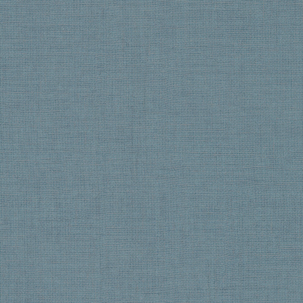 York Handpainted Traditionals Gesso Weave Wallpaper - Teal Blue