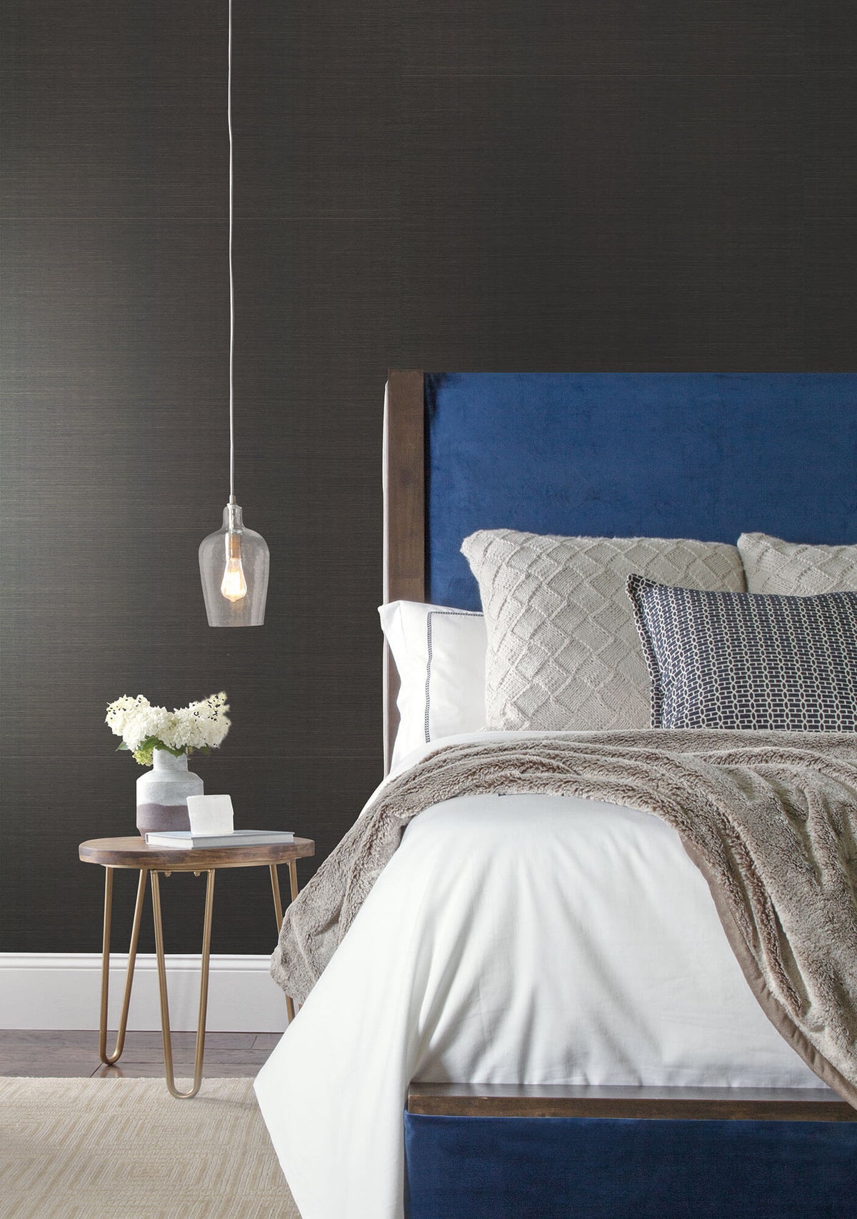 Magnolia Home Grasscloth Wallpaper - Black